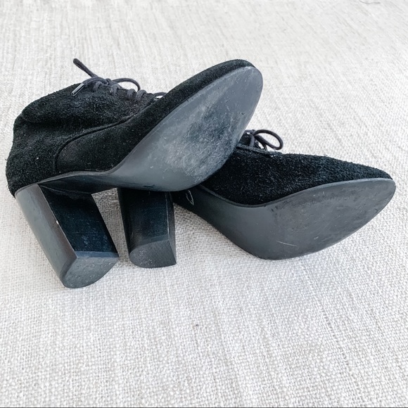 🧙‍♀️ AMERICAN APPAREL Black Suede Booties 🧙‍♀️ - Picture 6 of 7